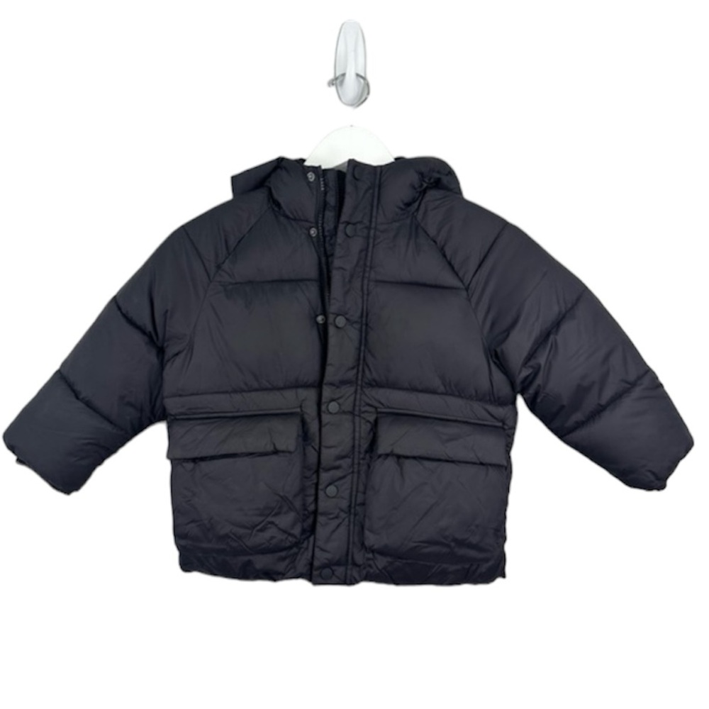 Zara Kids Toddler Black Puffer Winter Zip Coat Size 4-5 years‎